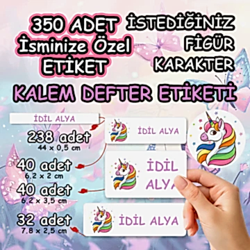 Okul Sticker & Etiket |Kişiye Özel Okul Etiketi | İsimli Sticker & Etiket