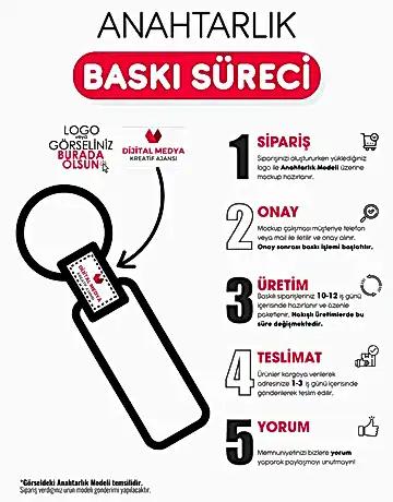 2412 Siyah Metal Suni Deri Anahtarlık Çift Taraflı