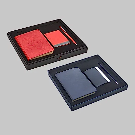 336 Hediyelik Set - 9x14 Not Defteri - Touch Pen Tükenmez Kalem - Kartvizitlik