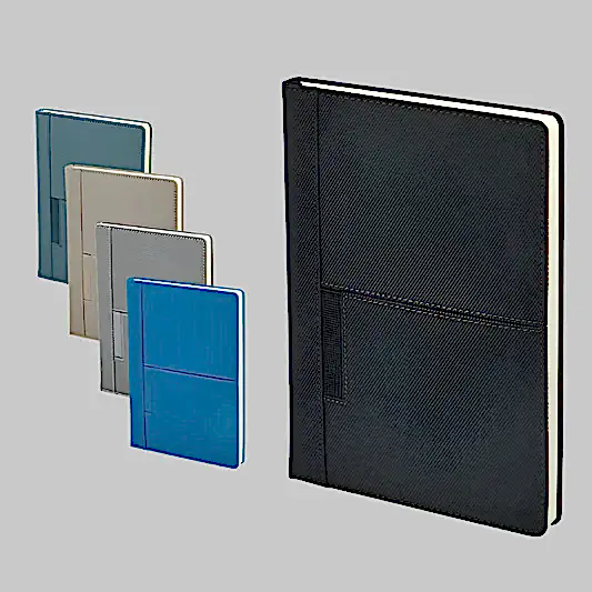 2422 Siyah Termo Deri Cepli Defter