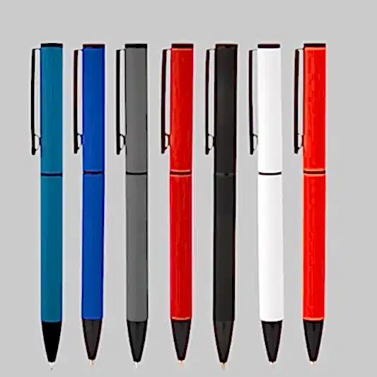 1023-T Metal Tükenmez Kalem Rubber Gövde