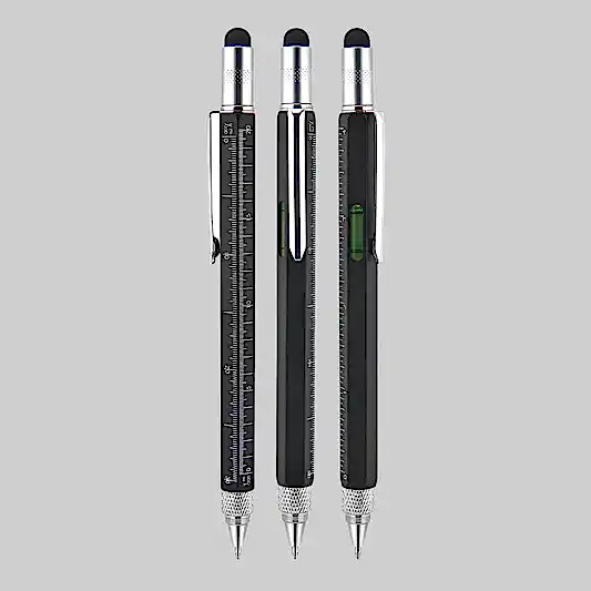 652 Metal Su Terazili - Tornavidalı Touchpen Kalem