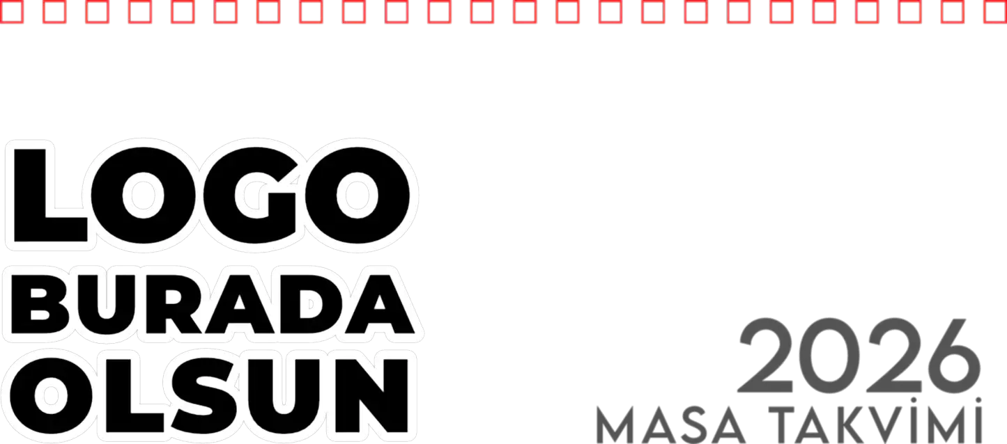 Spiralli Masa Üstü Takvimi