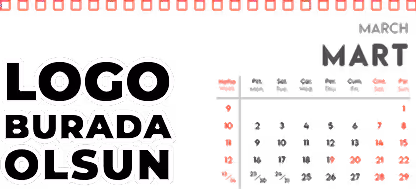 Spiralli Masa Üstü Takvimi