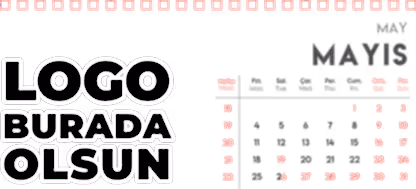 Spiralli Masa Üstü Takvimi