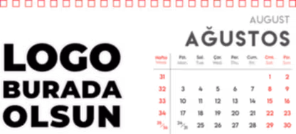 Spiralli Masa Üstü Takvimi