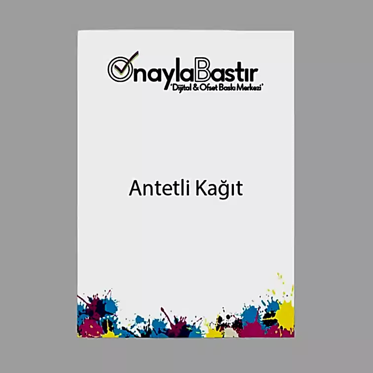 Antetli kağıt baskı, şirketinizi tanıtmak için şık ve etkili bir araçtır.
