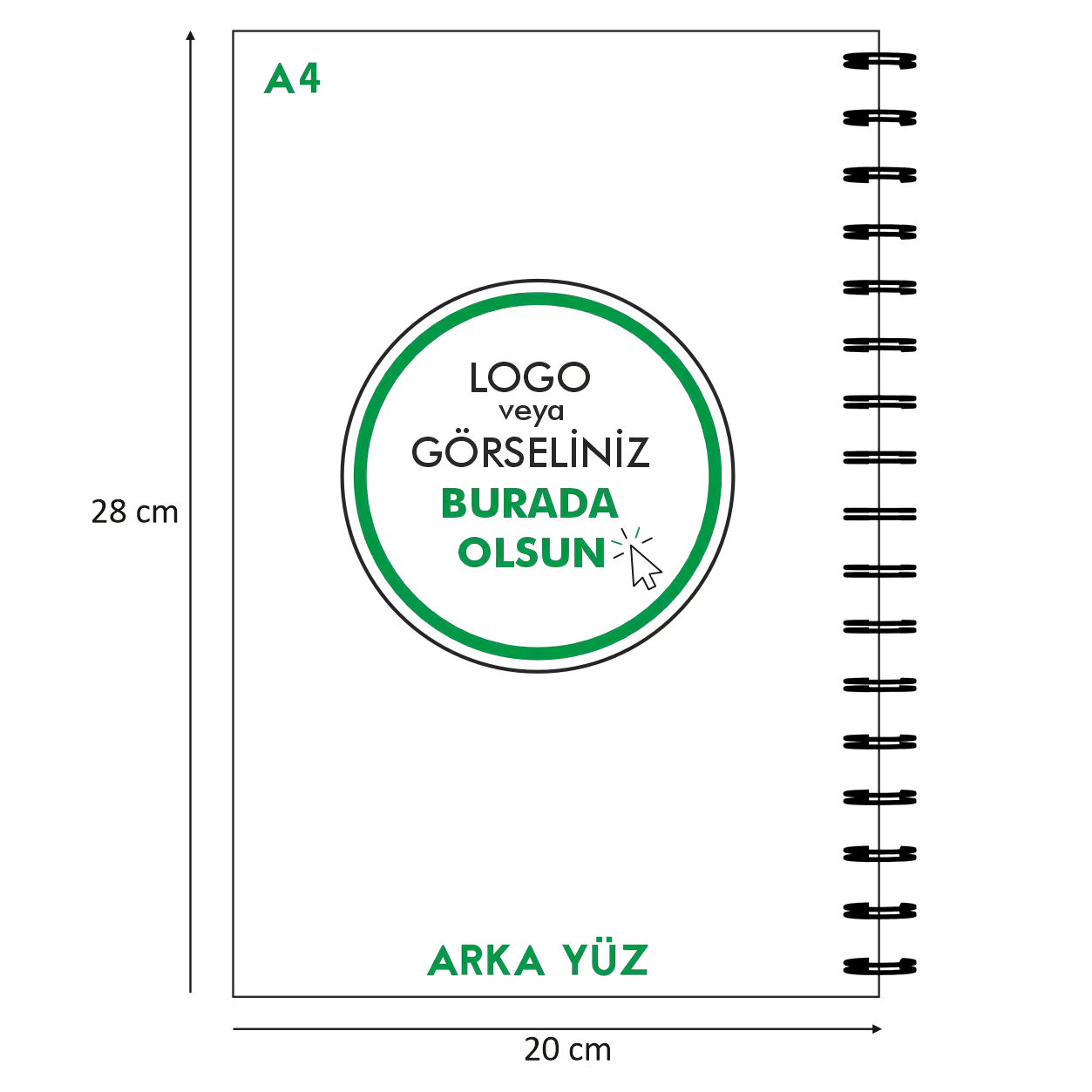 Az adetli kraft kapaklı spiralli defter, günlük kullanım için ideal. Şık metal spiral mekanizma ve kaliteli sayfalarla uzun süre kullanım sağlar.

