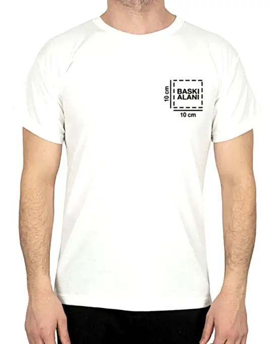 Baskılı Promosyon Tişört Beyaz Renk