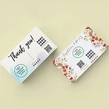 Kuşe Kağıt Kargo Teşekkür  Kartı