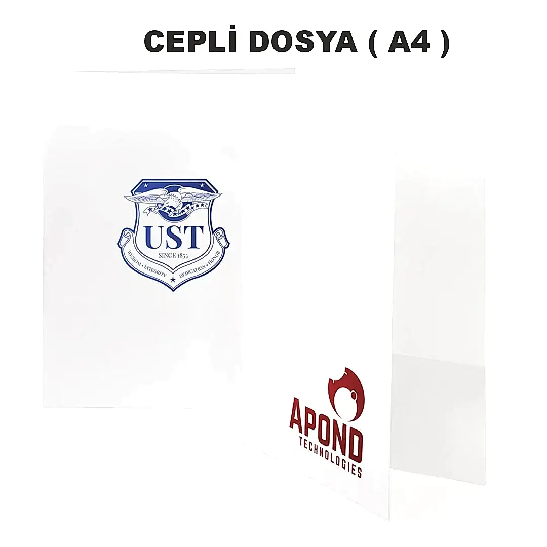 Cepli Dosya ( A4) – Logo Baskılı Karton Sunum Dosyası