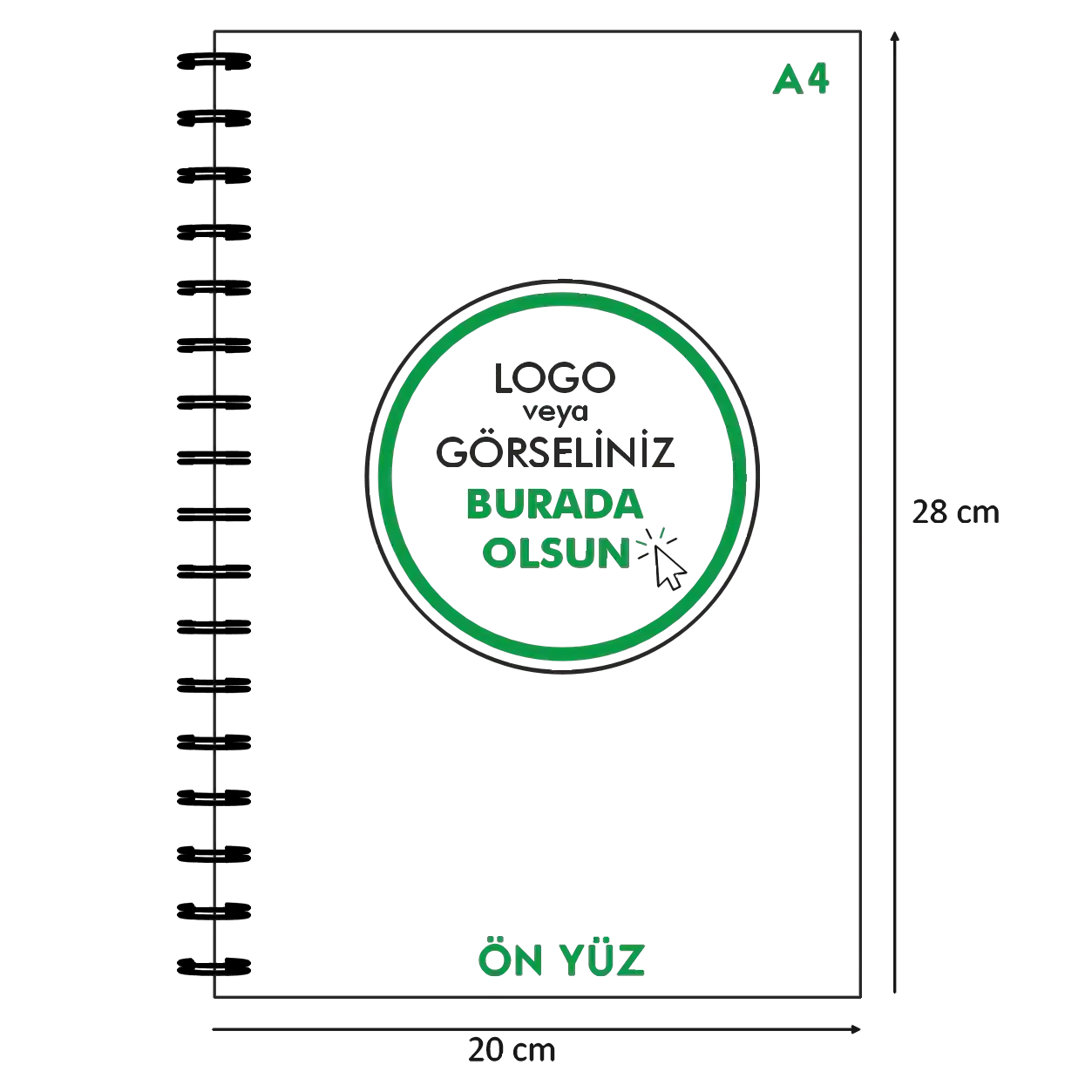 Toplu sipariş için çok adetli kraft kapaklı spiralli defter, kaliteli baskı seçenekleriyle markanızı tanıtmak için mükemmel.

