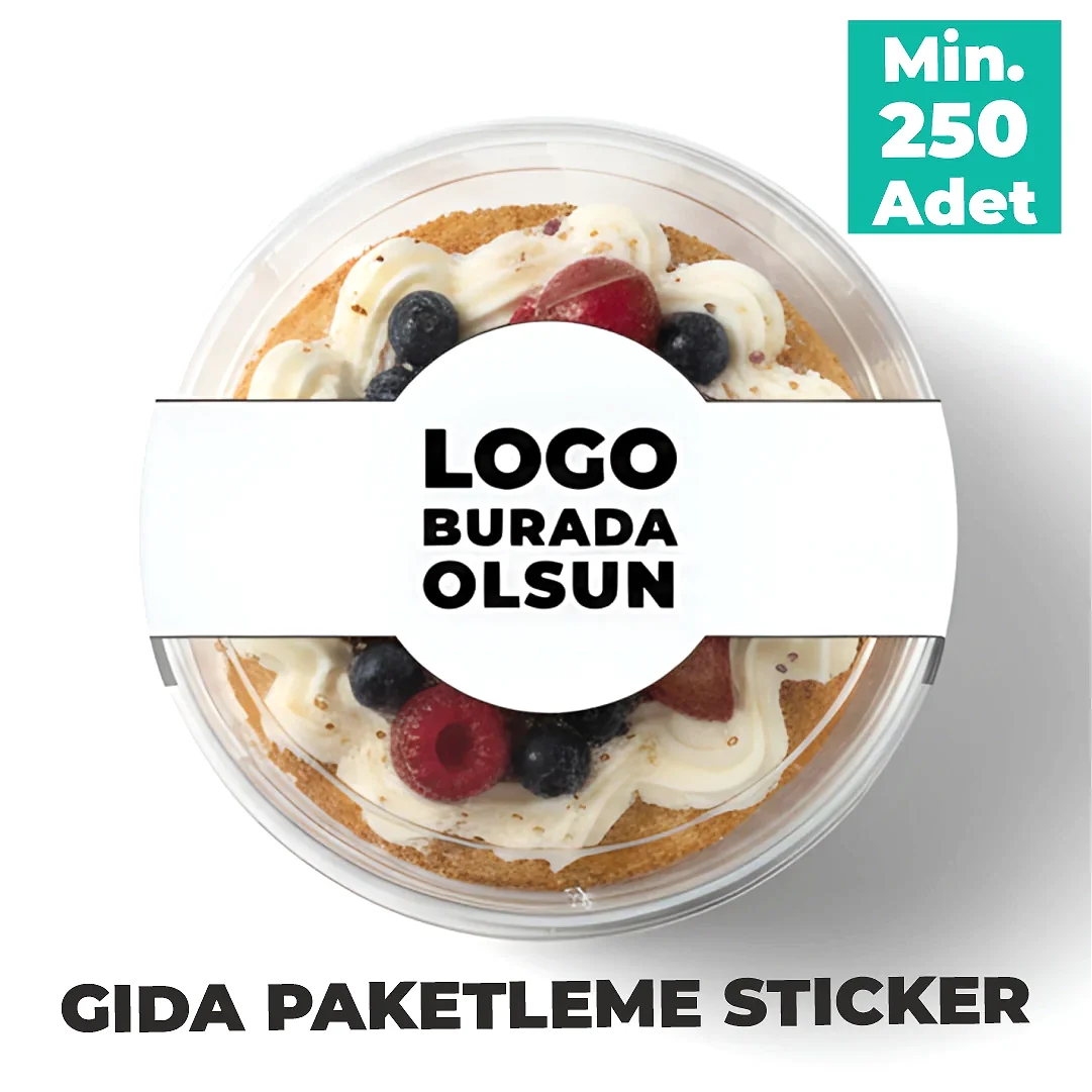 Gıda Ambalaj Etiketi | Özel Kesim & Logo Baskılı sticker