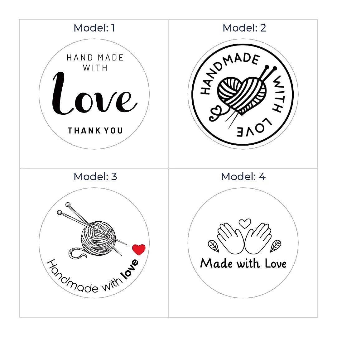 Hazır Model Hand Made Sticker & Etiket  | Yuvarlak · Kuşe Kağıt
