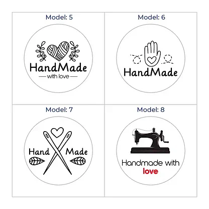 Hazır Model Hand Made Sticker & Etiket  | Yuvarlak · Kuşe Kağıt