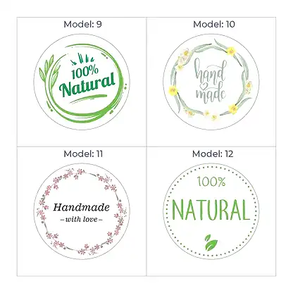 Hazır Model Hand Made Sticker & Etiket  | Yuvarlak · Kuşe Kağıt