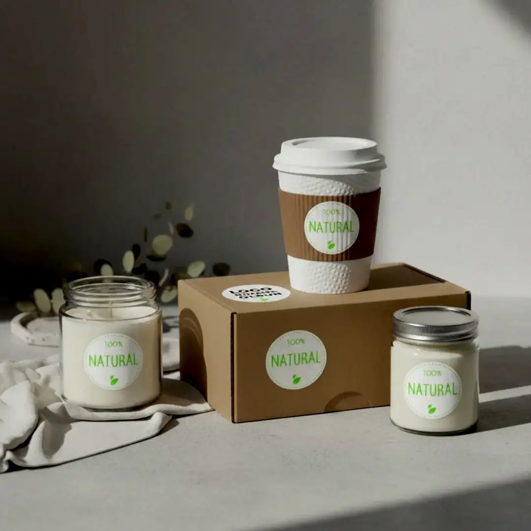 Hazır Model Hand Made Sticker & Etiket | Yuvarlak · Kuşe Kağıt