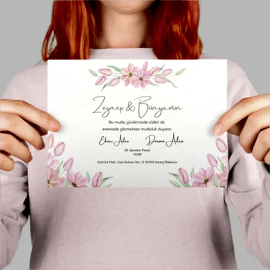 Davetiye - Özel Tasarım Baskılı