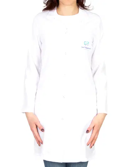 Baskılı Doktor - Laboratuvar Önlüğü Beyaz (Özelleştirilebilir)