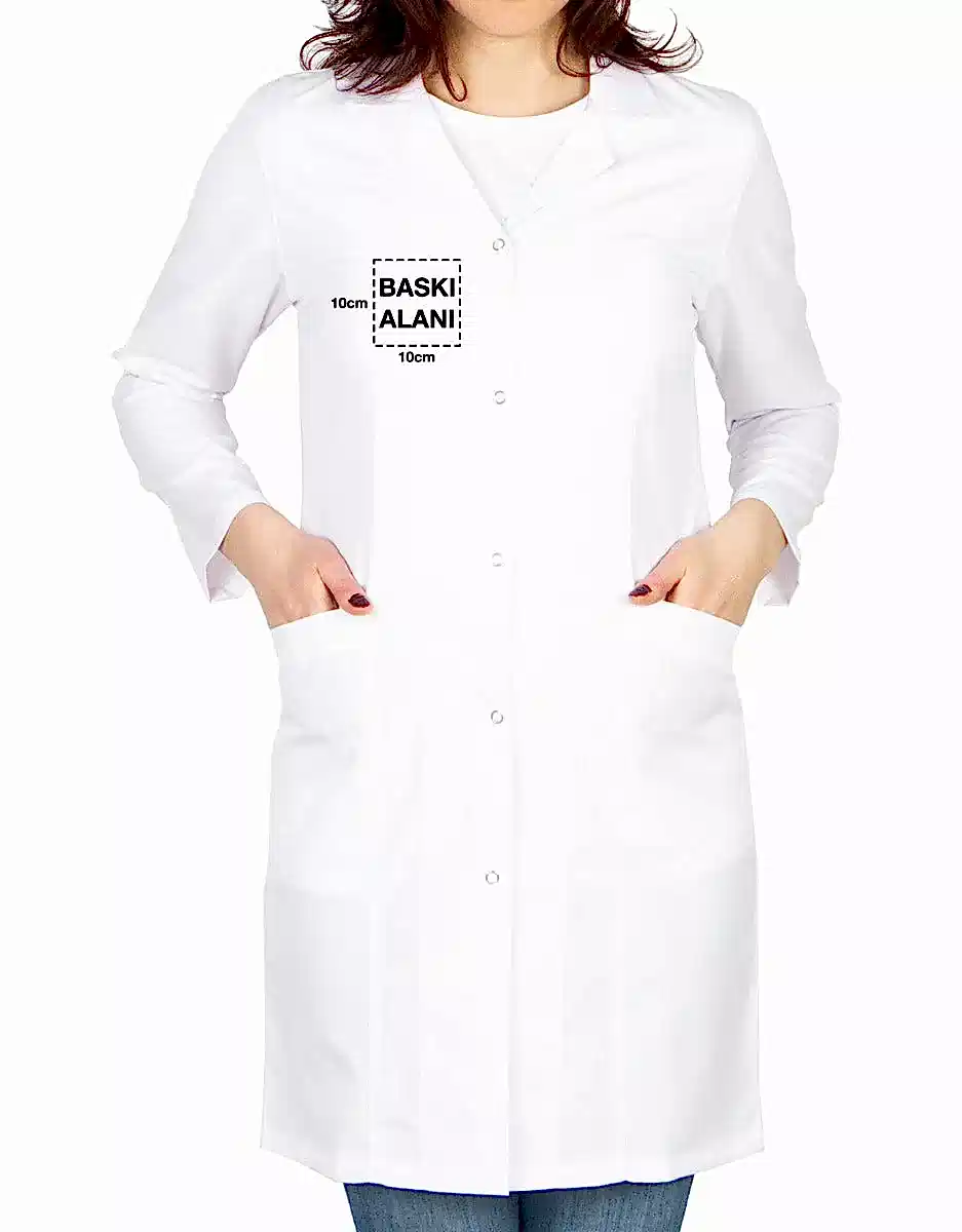 Baskılı Doktor - Laboratuvar Önlüğü Beyaz (Özelleştirilebilir)