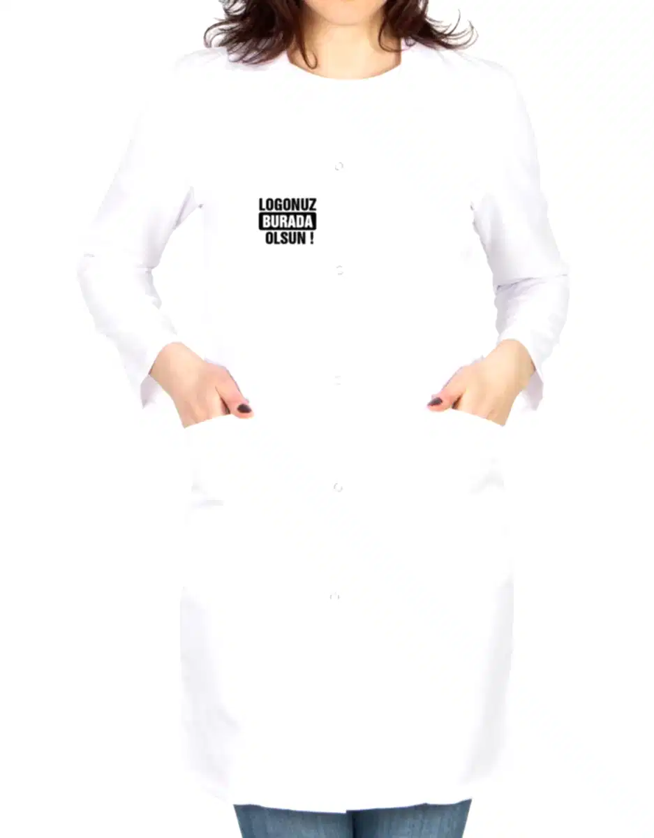 Baskılı Doktor - Laboratuvar Önlüğü Beyaz (Özelleştirilebilir)
