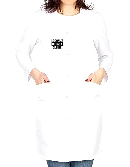 Baskılı Doktor - Laboratuvar Önlüğü Beyaz (Özelleştirilebilir)