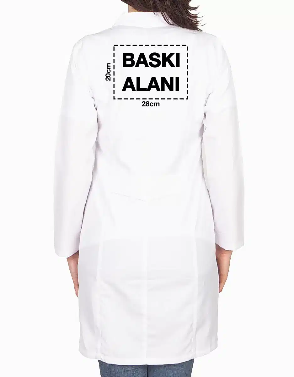 Baskılı Doktor - Laboratuvar Önlüğü Beyaz (Özelleştirilebilir)