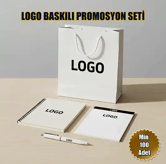 Toplantı Seti: Çanta, Kalem, Bloknot, Spiralli Defter | Logo Baskılı