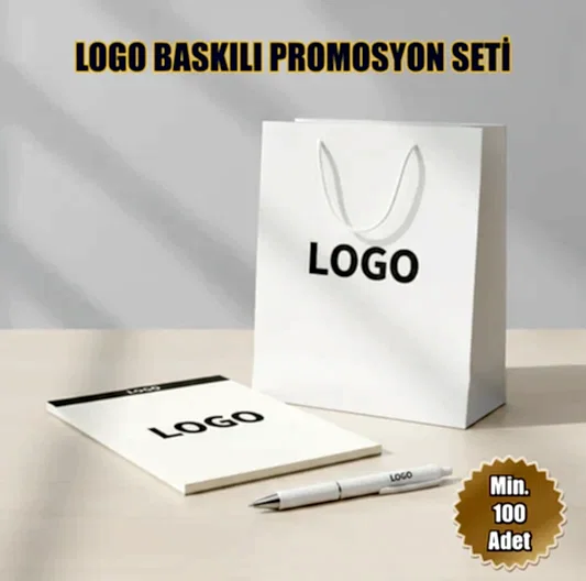 Günlük Set: Çanta, Kalem, Bloknot | Logo Baskılı Promosyon