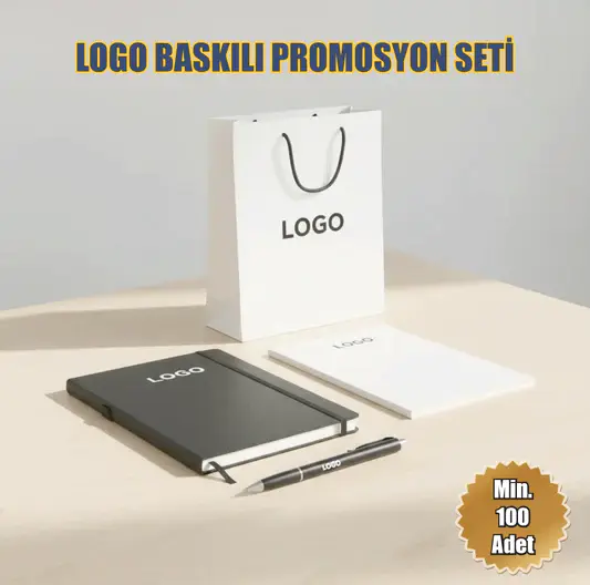 Yönetici Seti: Çanta, Kalem, Bloknot, Termo Deri Defter | Logo Baskılı