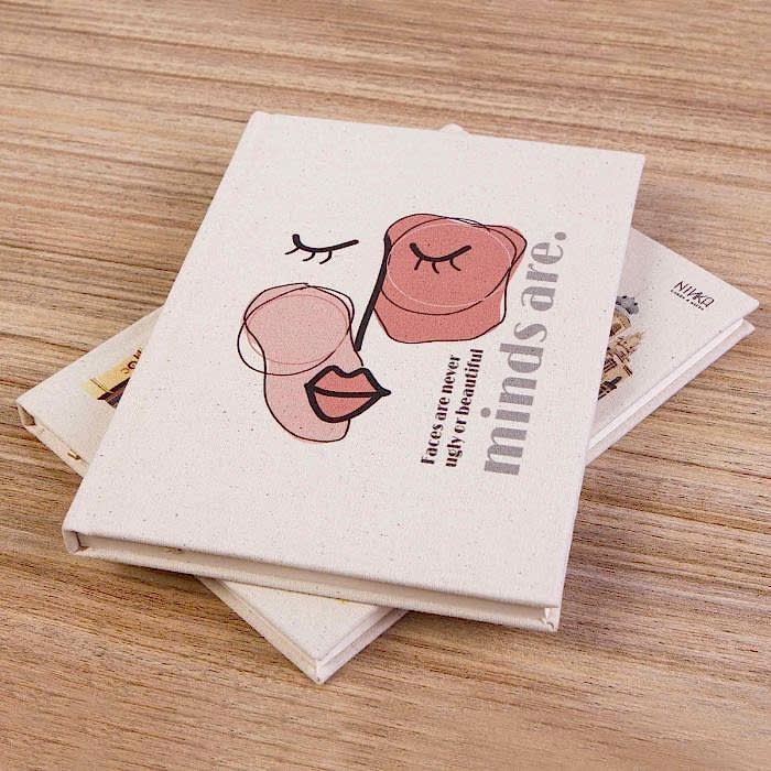 Kanvas Defter 14x20 cm (Özelleştirilebilir)