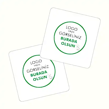 Oval Köşe Kare Kartvizit - Sıvamalı ( Kalın)