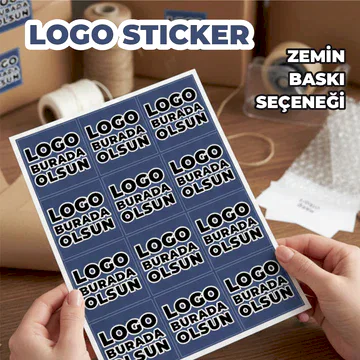 Sticker & Etiket | Kare · Kuşe Kağıt · Özelleştirilebilir