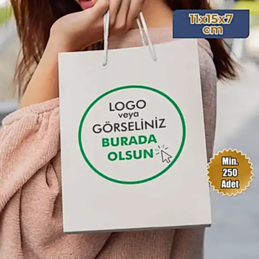 Karton Çanta - Dikey - 11x15x7cm