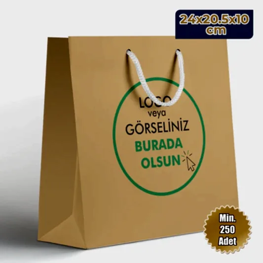 Karton Çanta - Yatay - 24x20.5x10 cm