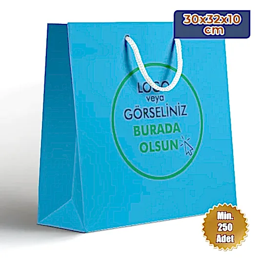 Karton Çanta - Dikey - 30x32x10 cm