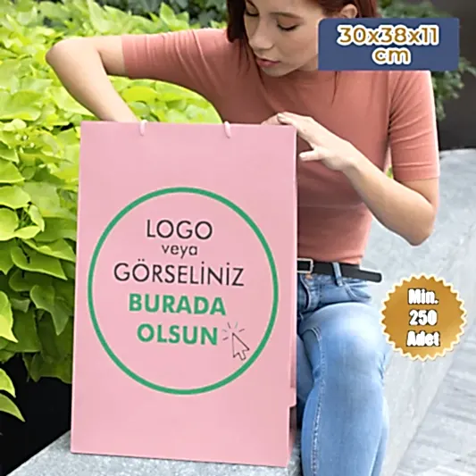 Karton Çanta - Dikey - 30x38x11 cm