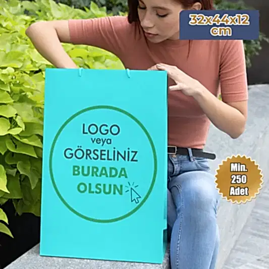 Karton Çanta - Dikey - 32x44x7 cm