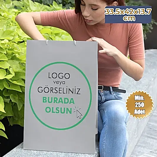 Karton Çanta - Dikey - 33.5x42x13.7 cm