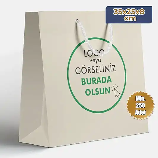 Karton Çanta - Yatay - 35x25x8 cm