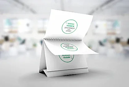 Spiralli Masa Üstü Takvimi