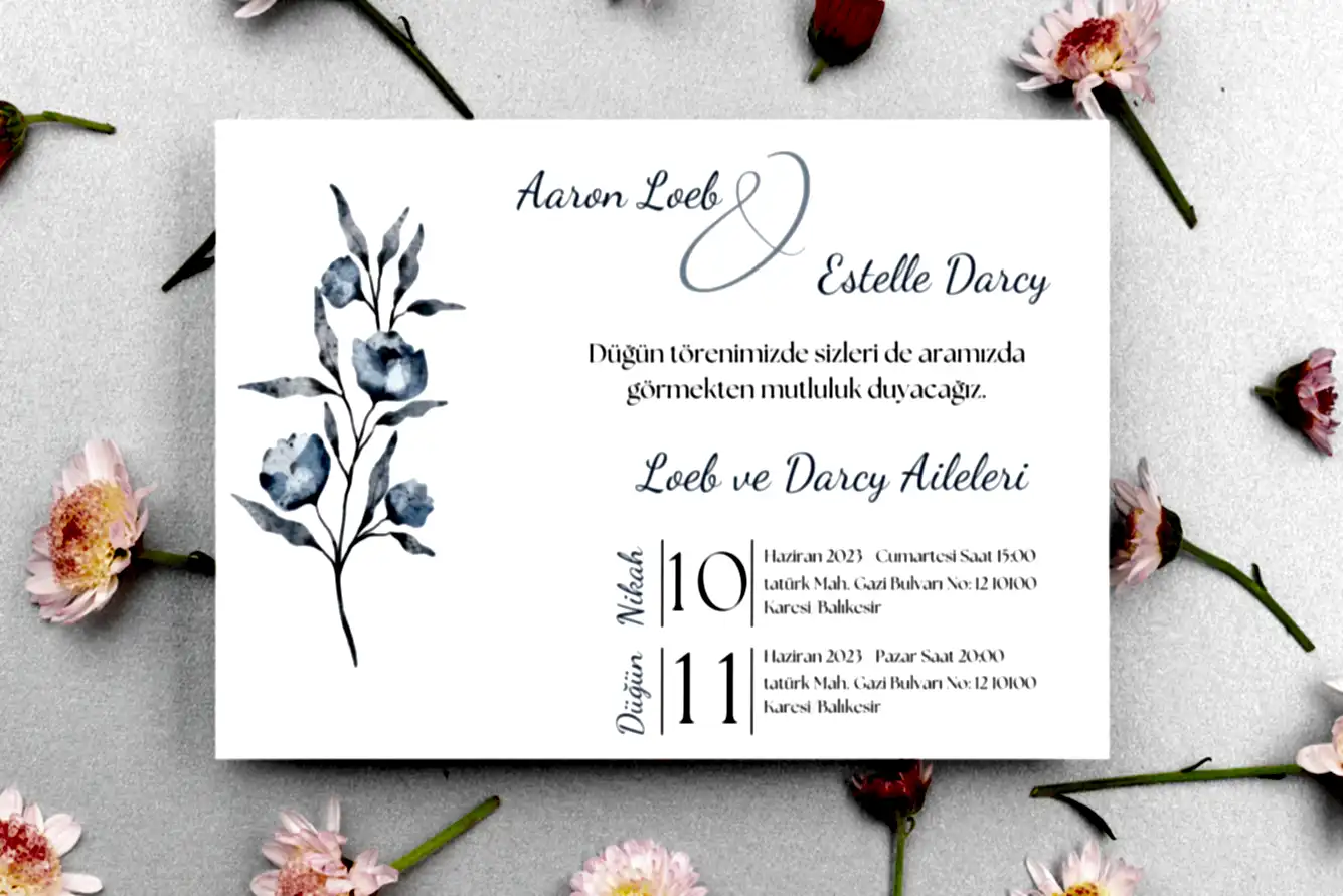 Davetiye  -  Özel Tasarım Baskılı