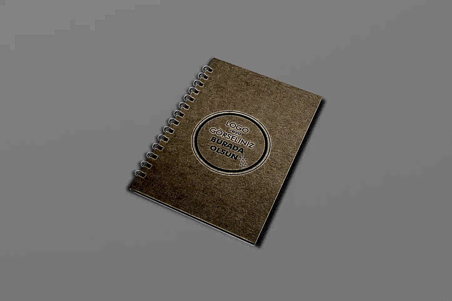 Kraft Metal Spiralli Defter