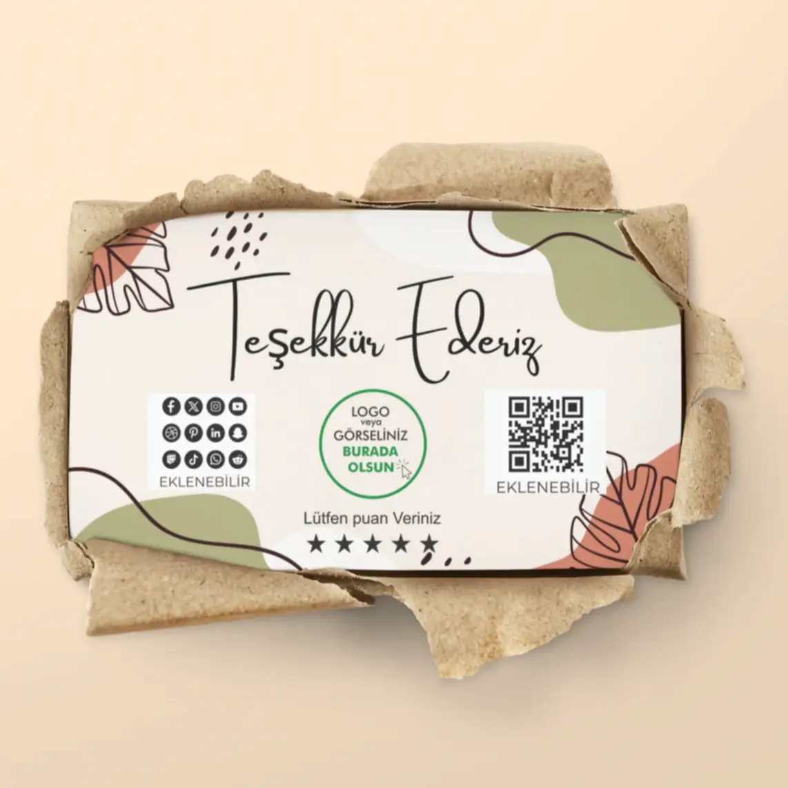 Teşekkür Kartı - Hazır Modeller