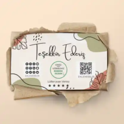 Teşekkür Kartı - Hazır Modeller