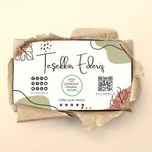 Teşekkür Kartı - Hazır Modeller