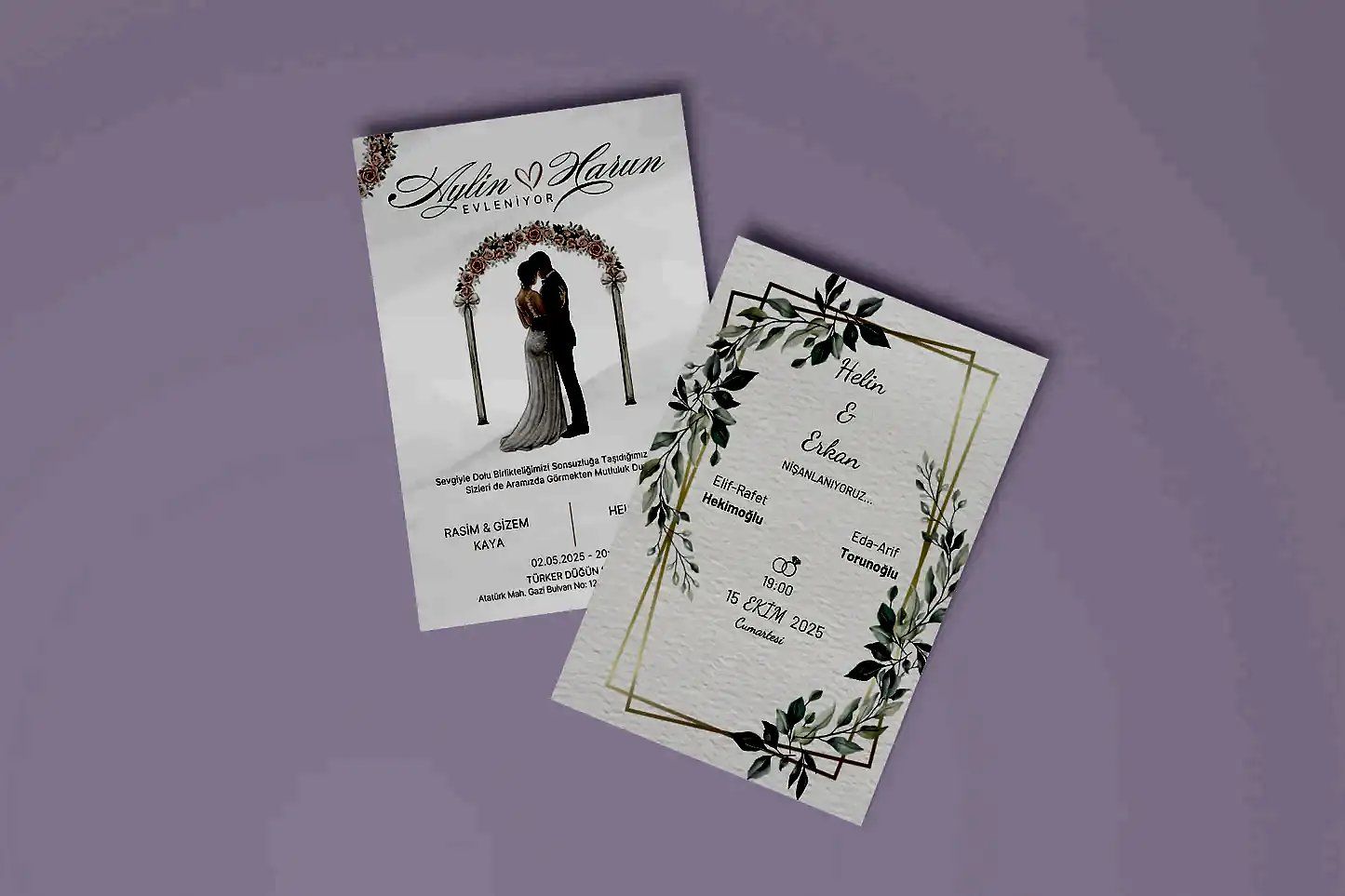 Davetiye  -  Özel Tasarım Baskılı