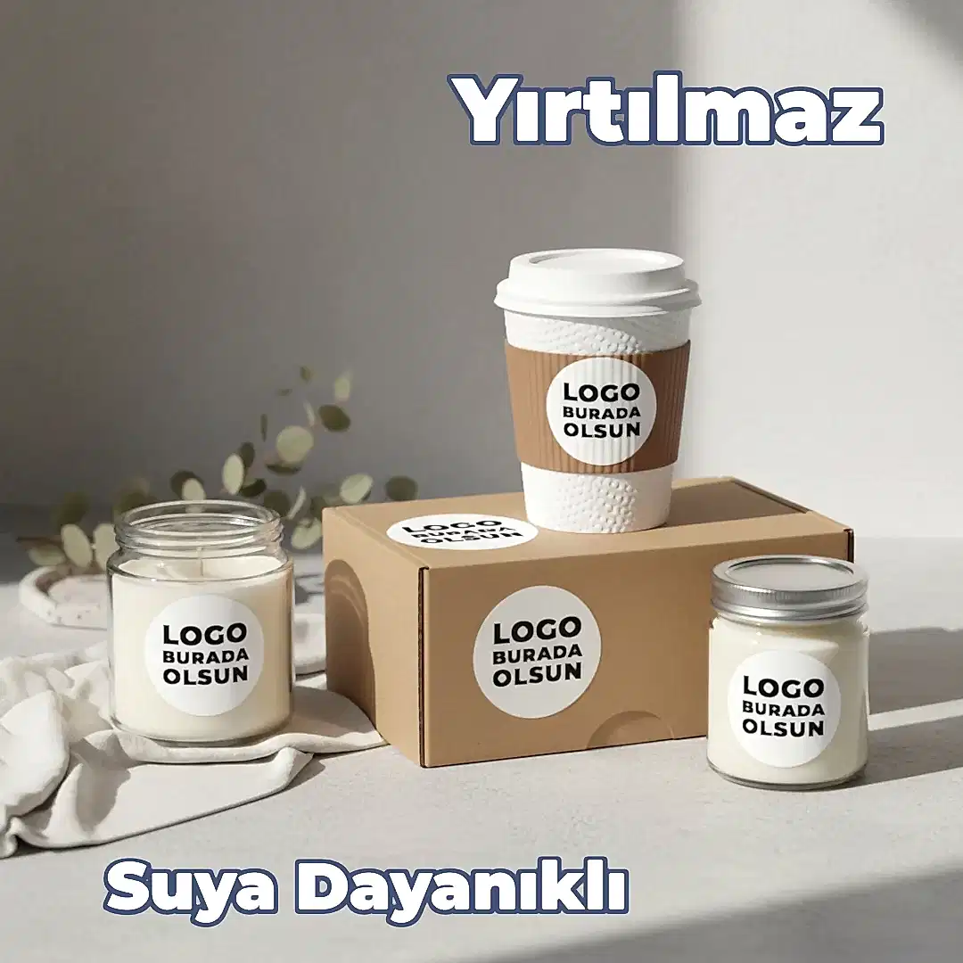 Sticker & Etiket Baskı | Yuvarlak · Suya Dayanıklı · Özelleştirilebilir