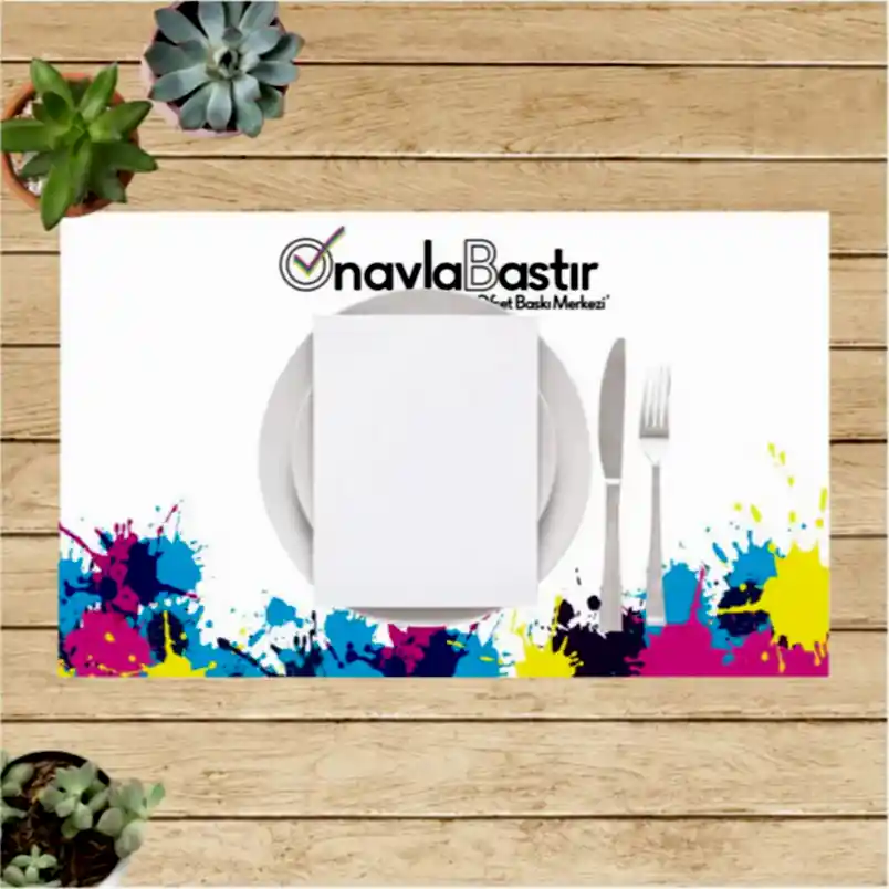 Özel tasarım baskılı Amerikan servisi, yemek masalarınızı şıklıkla tamamlar