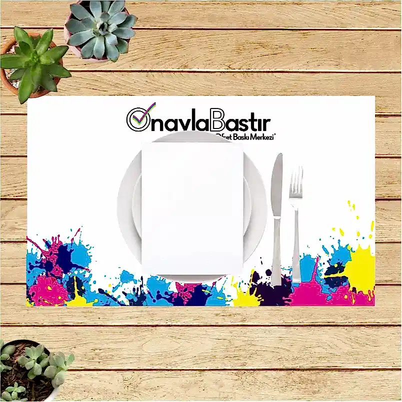 Özel tasarım baskılı Amerikan servisi, yemek masalarınızı şıklıkla tamamlar